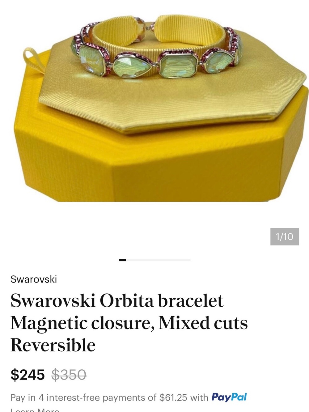 Swarovski Orbita bracelet with Pink Crystal Accents ❗️Lowest price❗️ - Picture 9 of 9